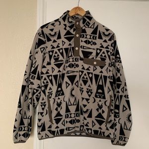 Printed Snap Fleece
